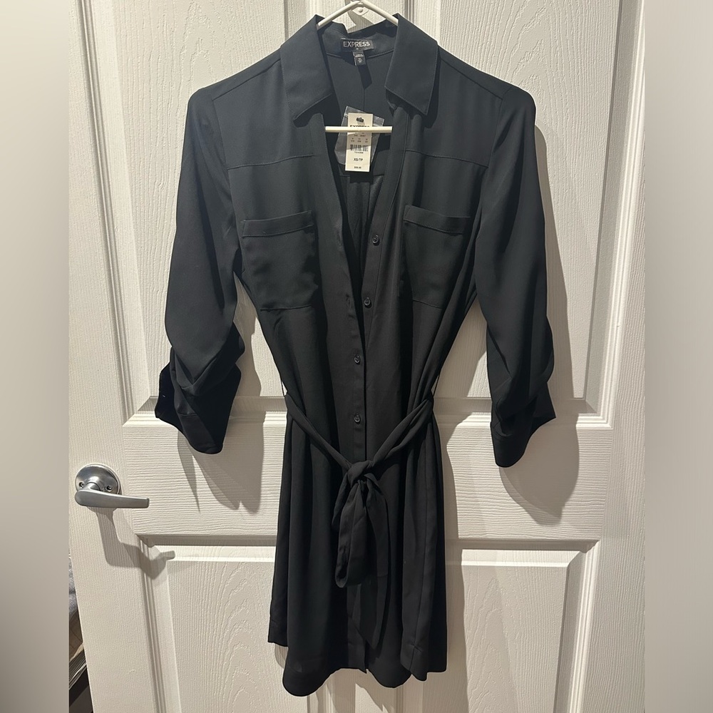 NWT Express lined button down dress
